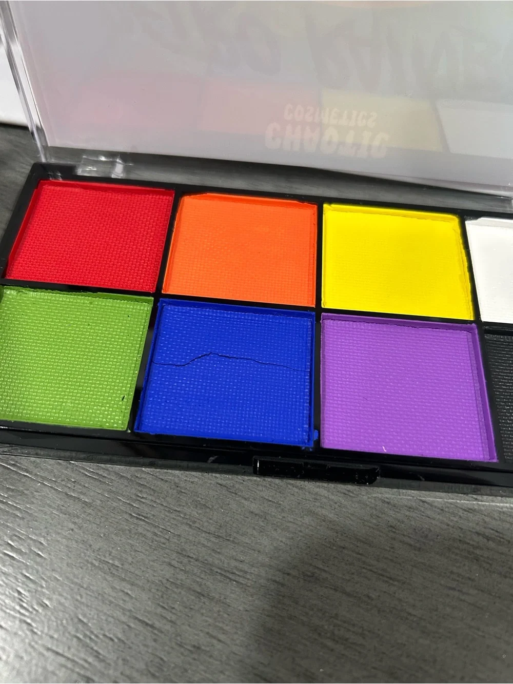 Chaotic Cosmetics retro rainbow